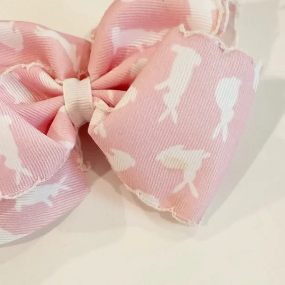 Girls Moonstitch Hair Bows - Picture 3 of 6